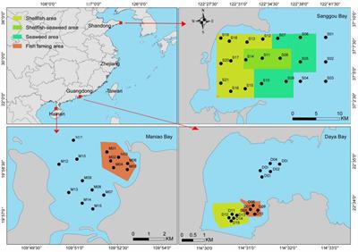 The Extent and Pattern of Mariculture Impacts on Spatial and Seasonal Variations of Sediment Bacterial Communities Among Three Coastal Waters